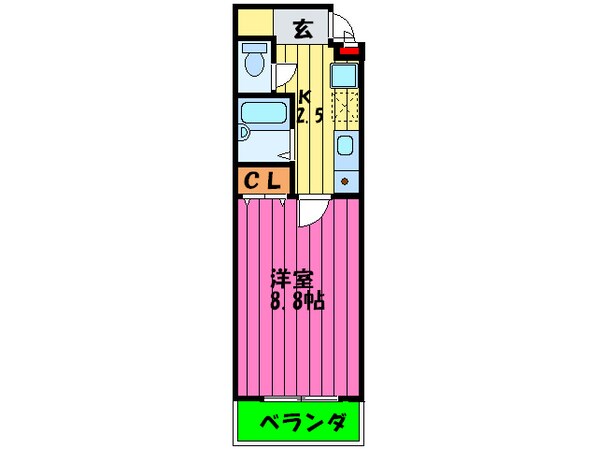 アヴェ－レ太子橋の物件間取画像